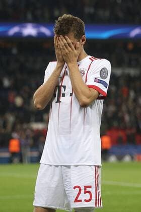 Thomas Mueller (FC Bayern Muenchen 25) nach dem 3:0, Paris Saint-Germain vs. FC Bayern Muenchen, Champions League, Fussball, 27.09.2017, Paris Copyright: xEibner-Pressefoto HarryxLangerx EP_HLR