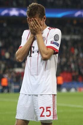 Thomas Mueller (FC Bayern Muenchen 25) nach dem 3:0, Paris Saint-Germain vs. FC Bayern Muenchen, Champions League, Fussball, 27.09.2017, Paris Copyright: xEibner-Pressefoto HarryxLangerx EP_HLR