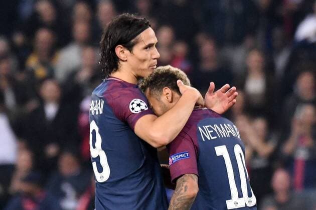 Themen der Woche - SPORT Bilder des Tages - SPORT 10 NEYMAR JR psg 09 EDINSON CAVANI psg FOOTBALL Paris SG vs Bayern Munich Ligue des Champions 27 09 2017 AnthonyBIBARD FEP Panoramic 