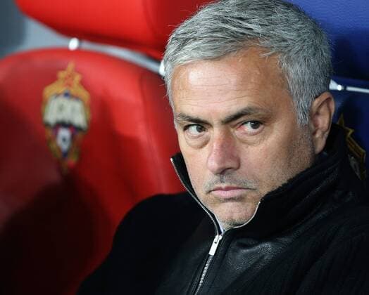Bilder des Tages - SPORT UEFA Champions League: CSKA Moscow (Russia) - Manchester United ManU (England) - 1: 4. Head coach of FC Manchester United Jose Mourinho. 
