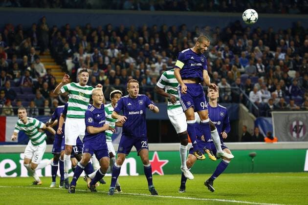 ANDERLECHT, BELGIUM - SEPTEMBER 27 : Sofiane Hanni midfielder of RSC Anderlecht during the Champions League Group B match between RSC Anderlecht and Celtic FC on September 27, 2017 in Anderlecht, Belgium, 27 09 2017 FOOTBALL : Anderlecht vs Celtic Glasgow - Ligue Des Champions - 27 09 2017 PhotoNews Panoramic 