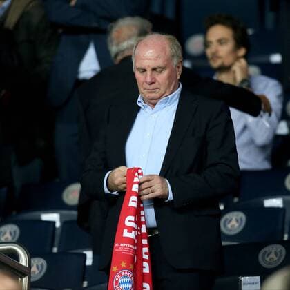 Uli Hoeness enttaeuscht , Paris Saint-Germain vs. FC Bayern Muenchen, Champions League, Fussball, 27.09.2017, Paris Copyright: xLanger Eibner-Pressefotox EP_HLR
