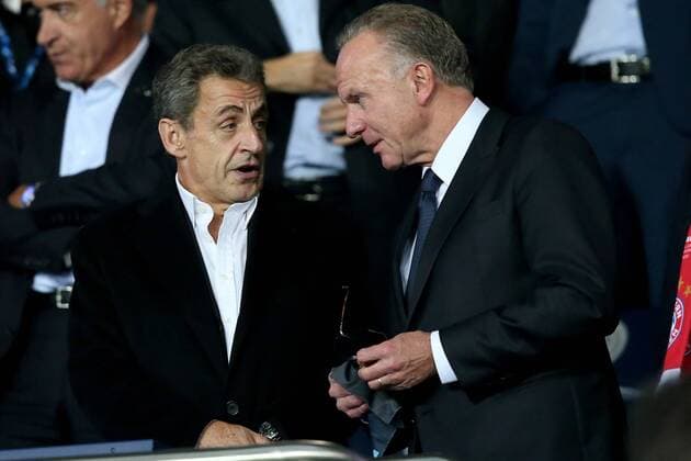 Nicolas Sarkozy Vorstandsvorsitzender Karl-Heinz Rummenigge (FC Bayern Muenchen), Paris Saint-Germain vs. FC Bayern Muenchen, Champions League, Fussball, 27.09.2017, Paris Copyright: xLanger Eibner-Pressefotox EP_HLR