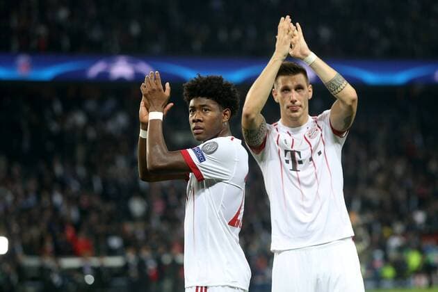 David Alaba (FC Bayern Muenchen 27) Niklas Suele (FC Bayern Muenchen 4) nach der Niederlage, Paris Saint-Germain vs. FC Bayern Muenchen, Champions League, Fussball, 27.09.2017, Paris Copyright: xLanger Eibner-Pressefotox EP_HLR