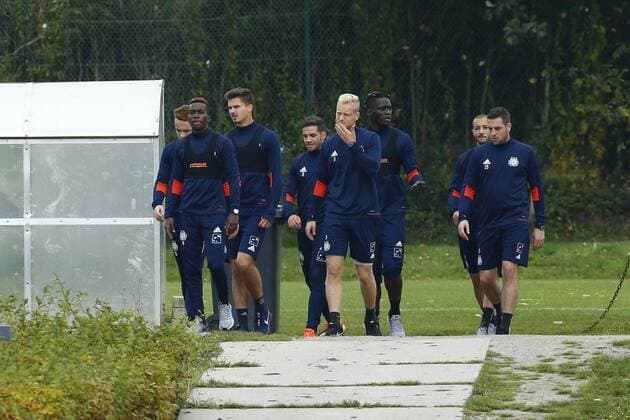 team of Rsca pictured during the closed training session of Rsc Anderlecht in Neerpede , Belgium FOOTBALL : RSC Anderlecht - Entrainement - 28 09 2017 PhotoNews Panoramic 