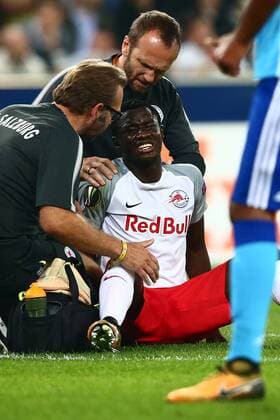 Bilder des Tages - SPORT SOCCER - EL, RBS vs Marseille SALZBURG,AUSTRIA,28.SEP.17 - SOCCER - UEFA Europa League, group stage, Red Bull Salzburg vs Olympique Marseille. Image shows Diadie Samassekou (RBS). GEPAxpictures xFelixxRoittner
