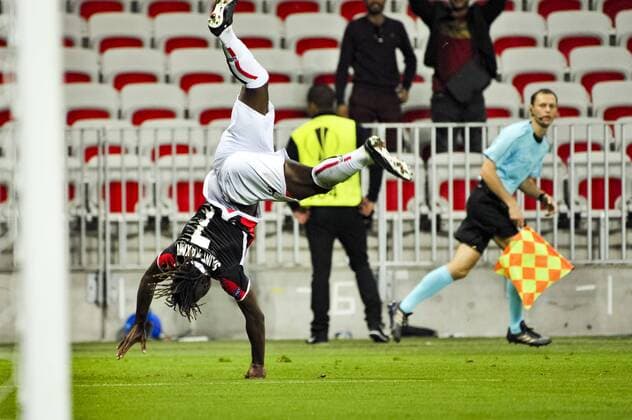 Bilder des Tages - SPORT Joie Allan Saint Maximin OGC Nice FOOTBALL OGC Nice vs Vitesse Arnhem Ligue Europa 28 09 2017 NorbertScanella Panoramic 