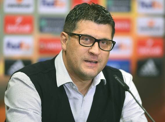Europaleague: 1. FC Köln - Roter Stern Belgrad 28.09.2017. Trainer Vladan Milojevic (Belgrad) bei der anschließenden Pressekonferenz. HM