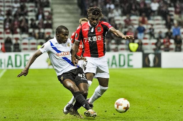 Allan Saint Maximin OGC Nice Lassana Faye Vitesse Arnhem FOOTBALL OGC Nice vs Vitesse Arnhem Ligue Europa 28 09 2017 NorbertScanella Panoramic 