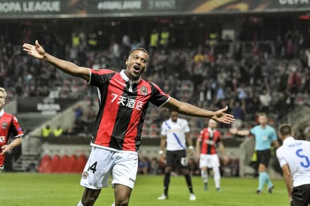 Joie Alassane Plea OGC Nice FOOTBALL OGC Nice vs Vitesse Arnhem Ligue Europa 28 09 2017 NorbertScanella Panoramic 