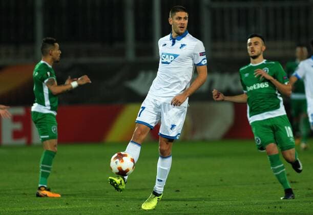 28.09.2017 Razgrad(Bulgaria) PFC Ludogorets-TSG 1899 Hoffenheim Europa League men s football Andrej Kramaric(c) TSG 1899 Hoffenheim : 