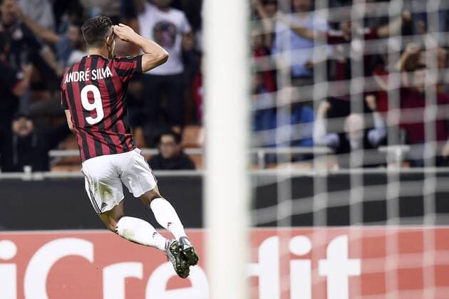 Db Milano 28 09 2017 - Europa League Milan-Rijeka foto Daniele Buffa Image nella foto: esultanza gol Andre Silva 