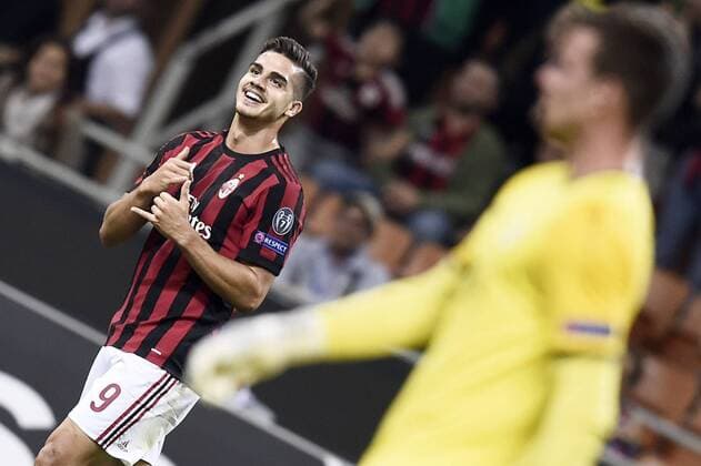 Db Milano 28 09 2017 - Europa League Milan-Rijeka foto Daniele Buffa Image nella foto: esultanza gol Andre Silva 