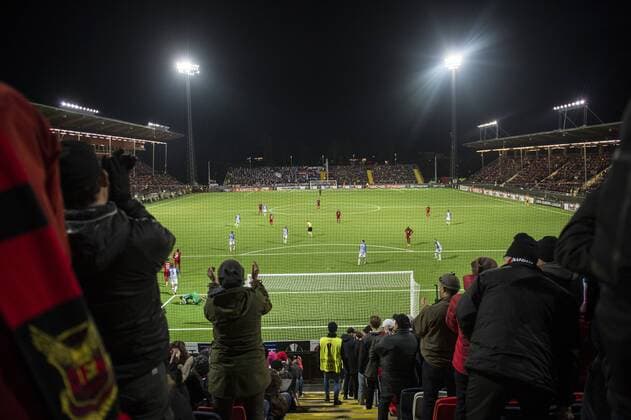 170928 Vy över Jämtkraft Arena under fotbollsmatchen i Europa League mellan Östersund och Hertha Berlin den 28 september 2017 i Östersund.  Copyright: ERIKxMRTENSSON BB170928ZZ014