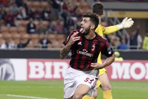 Db Milano 28 09 2017 - Europa League Milan-Rijeka foto Daniele Buffa Image nella foto: esultanza gol Patrick Cutrone 