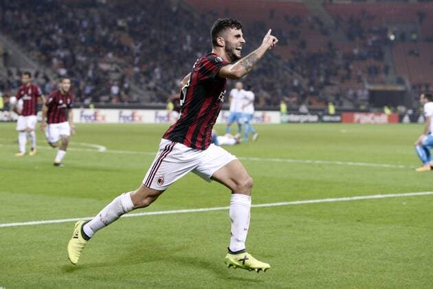 Db Milano 28 09 2017 - Europa League Milan-Rijeka foto Daniele Buffa Image nella foto: esultanza gol Patrick Cutrone 