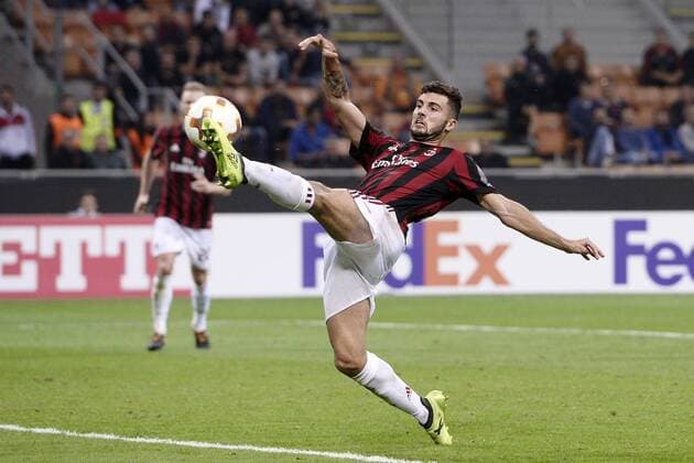 Db Milano 28 09 2017 - Europa League Milan-Rijeka foto Daniele Buffa Image nella foto: gol Patrick Cutrone 