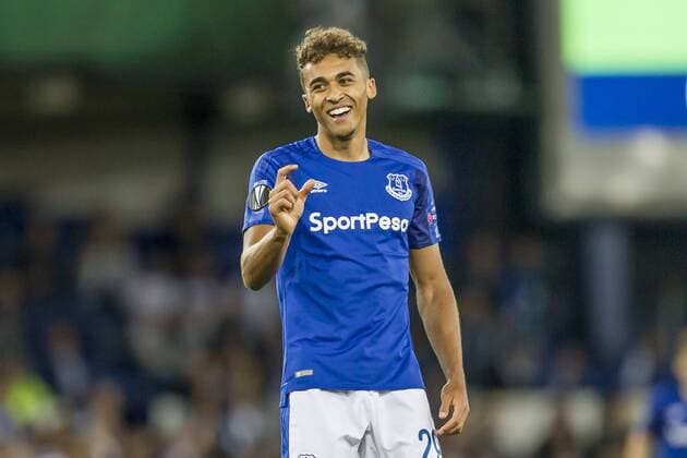 Dominic Calvert-Lewin of Everton it was that close! during the UEFA Europa League Group Stage match between Everton and Apollen Limassol at Goodison Park, Liverpool, England on 28 September 2017. Copyright: xAlanxHaywardx 16920040