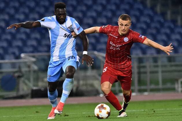 Roma 28-09-2017 Europa League Lazio Zulte Waregem Nella foto Felipe Caicedo e Timothy Derijck Photo Fotografo01  Copyright: xFotografo01x xIPAx xFotografo01x