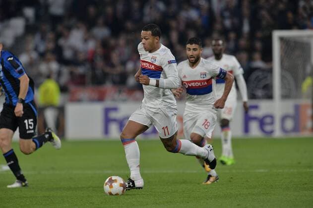 Memphis Depay lyon FOOTBALL Lyon vs Atalanta Bergame Ligue Europa Phase de goupe 28 09 2017 FredericChambert Panoramic 