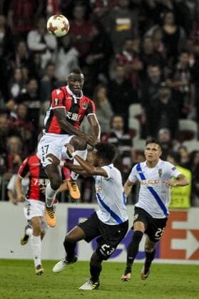 Ignasus Knepe Ganago OGC Nice FOOTBALL OGC Nice vs Vitesse Arnhem Ligue Europa 28 09 2017 NorbertScanella Panoramic 