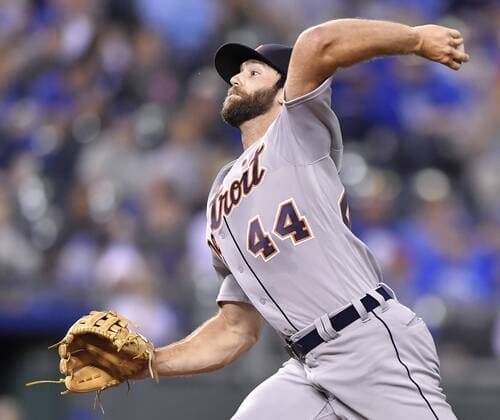 September 28, 2017 - Kansas City, MO, USA - Detroit Tigers starting pitcher Daniel Norris throws in the first inning against the Kansas City Royals at Kauffman Stadium in Kansas City, Mo., on Thursday, Sept. 28, 2017. Detroit at Kansas City - ZUMAm67_ 20170928_zaf_m67_027 Copyright: xJohnxSleezerx