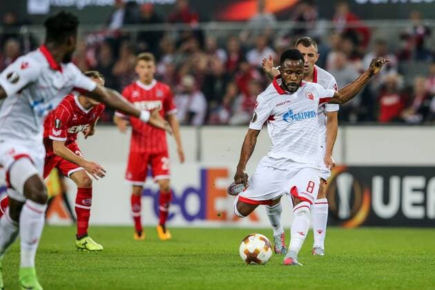 Guelor Kanga (Belgrad 8), 1. FC Koeln - Roter Stern Belgrad Koeln Copyright: xEIBNER BenjaminxHornx EP_BHN