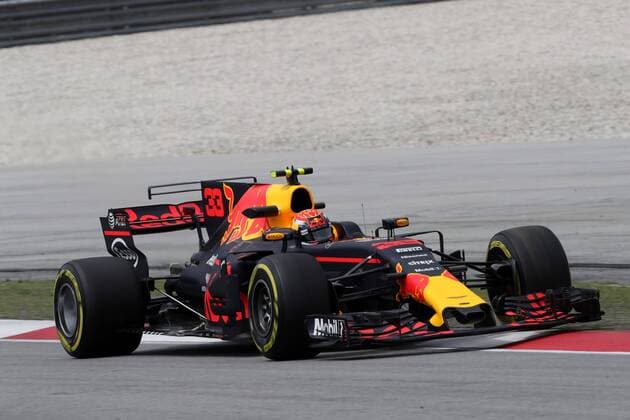 29.09.2017 - Free Practice 2, Max Verstappen (NED) Red Bull Racing RB13 Malaysian Grand Prix, Sepang 28 September - 1 October 2017 29.09.2017 - Free Practice 2, Max Verstappen (NED) Red Bull Racing RB13 
