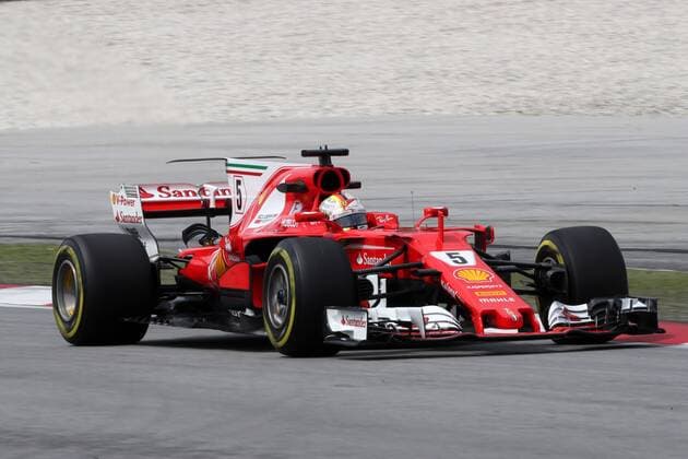 29.09.2017 - Free Practice 2, Sebastian Vettel (GER) Scuderia Ferrari SF70H Malaysian Grand Prix, Sepang 28 September - 1 October 2017 29.09.2017 - Free Practice 2, Sebastian Vettel (GER) Scuderia Ferrari SF70H 
