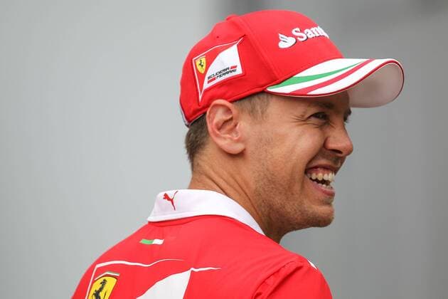 KUALA LUMPUR, - SEPTEMBER 29: Sebastian Vettel of Scuderia Ferrari at the paddock of the Formula 1 Petronas Malaysia Grand Prix held at Sepang International Circuit in Sepang, Malaysia. (Photo by Hazrin Yeob Men Shah Icon Sportswire) AUTO: SEP 29 F1 - Malaysian Grand Prix Icon3781709293138 EDITORIAL USE ONLY