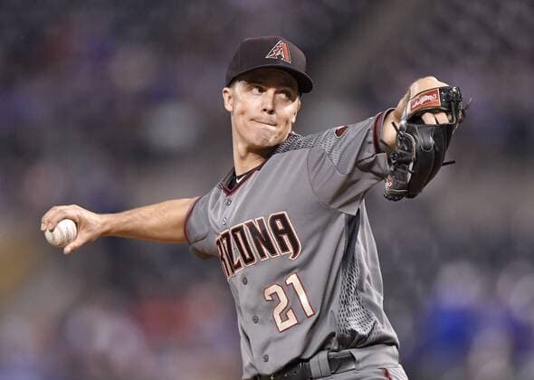 September 29, 2017 - Kansas City, MO, USA - Arizona Diamondbacks starting pitcher Zack Greinke throws in the first inning against the Kansas City Royals at Kauffman Stadium in Kansas City, Mo., on Friday, Sept. 29, 2017. Arizona at Kansas City - ZUMAm67_ 20170929_zaf_m67_018 Copyright: xJohnxSleezerx