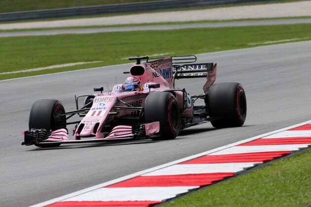 30.09.2017 - Free Practice 3, Sergio Perez (MEX) Sahara Force India F1 VJM010 Malaysian Grand Prix, Sepang 28 September - 1 October 2017 30.09.2017 - Free Practice 3, Sergio Perez (MEX) Sahara Force India F1 VJM010 