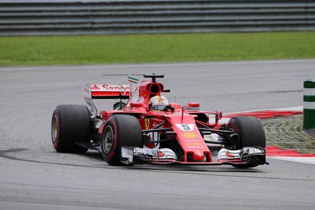 30.09.2017 - Free Practice 3, Sebastian Vettel (GER) Scuderia Ferrari SF70H Malaysian Grand Prix, Sepang 28 September - 1 October 2017 30.09.2017 - Free Practice 3, Sebastian Vettel (GER) Scuderia Ferrari SF70H 