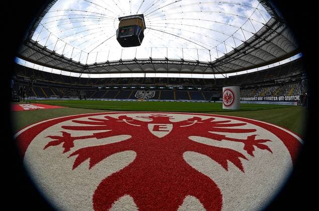 30.09.2017, xjhx, Fussball 1.Bundesliga, Eintracht Frankfurt - VFB Stuttgart, emspor v.l. Uebersicht, Stadioninnenraum, Rasen, Ueberblick Tribuene Innenraum, Frankfurt am Main