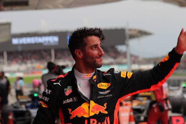 01.10.2017 - Race, 3rd place Daniel Ricciardo (AUS) Red Bull Racing RB13 Malaysian Grand Prix, Sepang 28 September - 1 October 2017 01.10.2017 - Race, 3rd place Daniel Ricciardo (AUS) Red Bull Racing RB13 