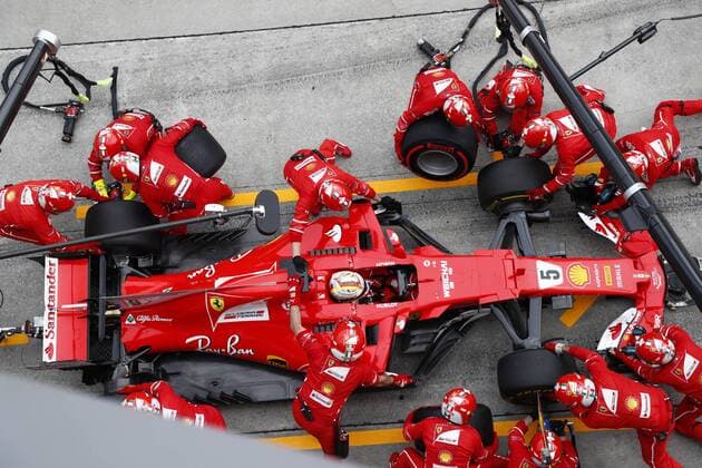 Motorsports: FIA Formula One World Championship WM Weltmeisterschaft 2017, Grand Prix of Malaysia, 5 Sebastian Vettel (GER, Scuderia Ferrari), Sepang Malaysia