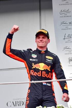 (171001) -- SEPANG, Oct. 1, 2017 -- Red Bull driver Max Verstappen of the Netherlands celebrates on the podium after the Formula One Malaysia Grand Prix at the Sepang Circuit in Malaysia, on Oct. 1, 2017. Max Verstappen claimed the title of the event. ) (SP)MALAYSIA-SEPANG-F1 ChongxVoonxChung 