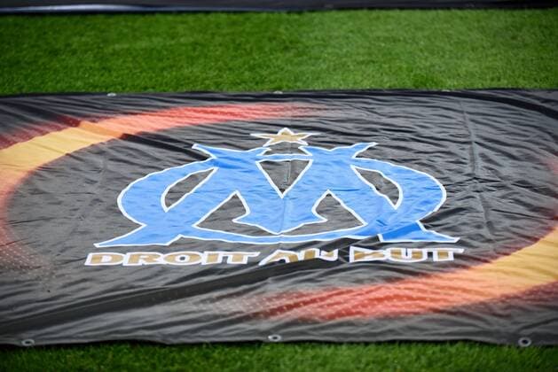 Salzburg, Oesterreich, 28.9.2017, Fussball, UEFA Europa League Gruppenphase - FC Red Bull Salzburg vs Olympique de Marseille. Bild zeigt das Logo von Olympique de Marseille. 28 09 17, Salzburg, Austria, Sport, Football, UEFA Europa League Gruppenphase - FC Red Bull Salzburg vs Olympique de Marseille. Image shows the Logo of Olympique de Marseille. 170028_SEPA_21_023.JPG xsmmpJPGx