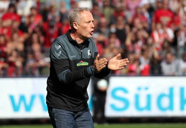 SC Freiburg - TSG 1899 Hoffenheim Deutschland, Freiburg, 01.10.2017, Fussball, Bundesliga, Saison 2017 2018, 7. Spieltag, SC Freiburg - TSG 1899 Hoffenheim: Christian Streich (Trainer SC Freiburg).