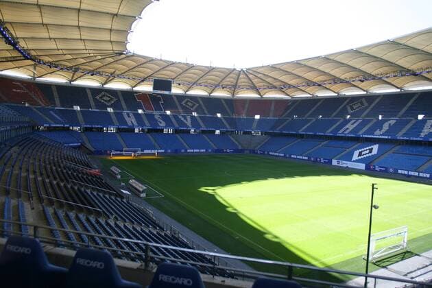 Das Volksparstadion in Hamburg 01.10.2017