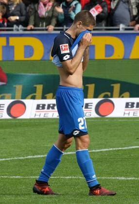 Freiburg m Fußball Bundesliga SC Freiburg vs. TSG 1899 Hoffenheim , Andrej Kramaric ( Hoff )