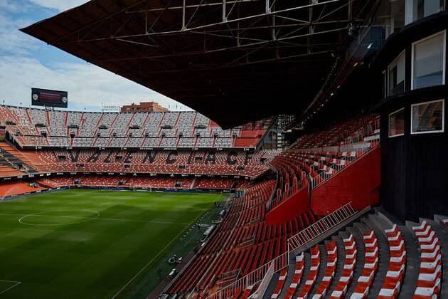FuÃŸball, Stadiongeschichte FC Valencia 1st October 2017, Mestalla, Valencia, Spain; La Liga football, Valencia CF versus Athletic Bilbao; General view of the stadium prior to the game  ActionPlus11936827