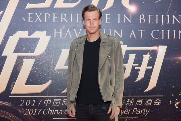BEIJING, CHINA - OCTOBER 01: Tomas Berdych of Czech Republic poses on the red carpet of the 2017 China Open Player Party at Beijing Olympic Tower on October 1, 2017 in Beijing, China.  Copyright: xVCGx CFP111128857281 