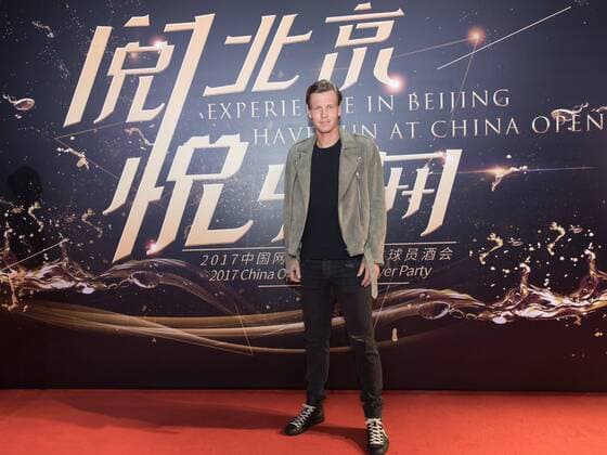 BEIJING, CHINA - OCTOBER 01: Tomas Berdych of Czech Republic poses on the red carpet of the 2017 China Open Player Party at Beijing Olympic Tower on October 1, 2017 in Beijing, China.  Copyright: xVCGx CFP111128857287 