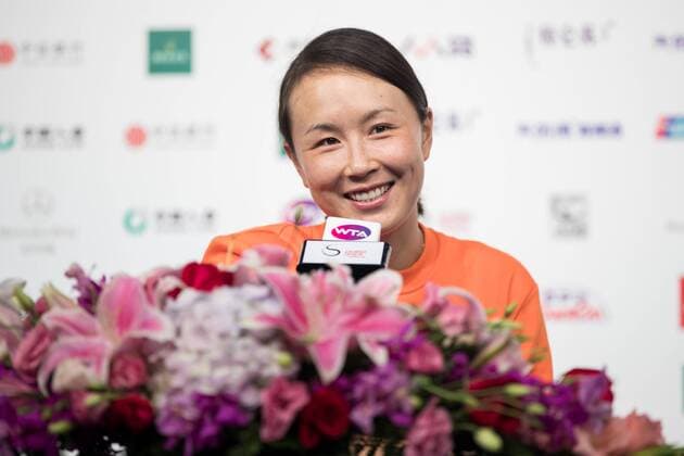 BEIJING, CHINA - OCTOBER 02: Peng Shuai of China attends a press conference PK Pressekonferenz on day three of the 2017 China Open on October 2, 2017 in Beijing, China.  Copyright: xVCGx CFP111128921098 