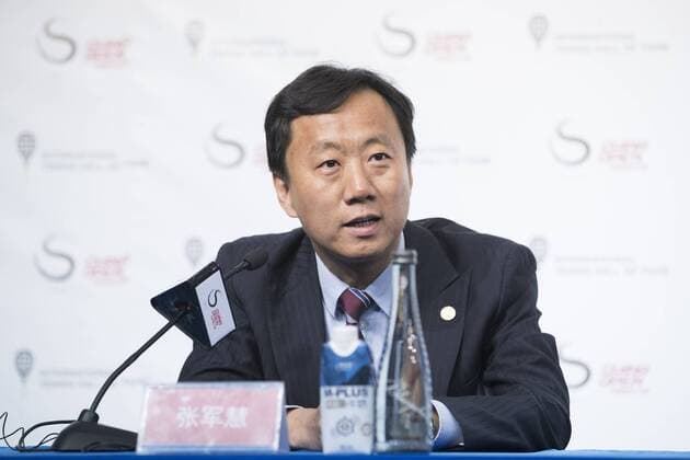 BEIJING, CHINA - OCTOBER 03: China Open Tournament Director Alfred Zhang attends a press conference PK Pressekonferenz on day four of the 2017 China Open at the China National Tennis Centre on October 3, 2017 in Beijing, China.  Copyright: xVCGx CFP111128975293 