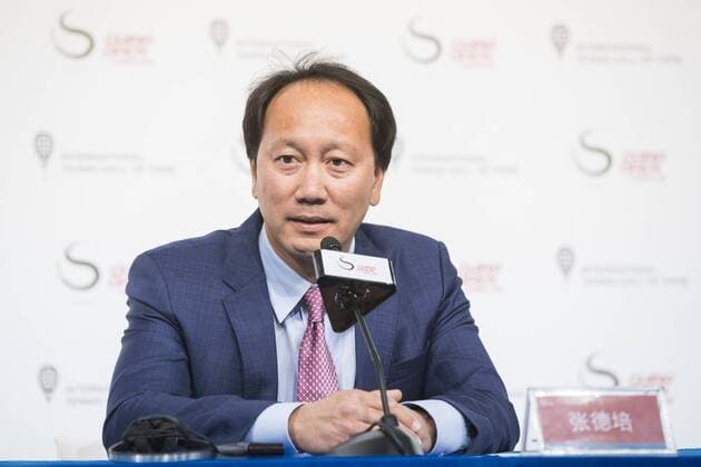 BEIJING, CHINA - OCTOBER 03: International Tennis Hall of Fame Global Ambassador Michael Chang attends a press conference PK Pressekonferenz on day four of the 2017 China Open at the China National Tennis Centre on October 3, 2017 in Beijing, China.  Copyright: xVCGx CFP111128975281 