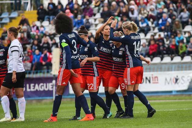 04.10.2017, Konin , UEFA Women s Champions League, Medyk Konin - Olympique Lyon, Liga Mistrzyn Kobiet , N Z Ada Hegerberg (Olympique) gol bramka radosc , FOT. Adam Jastrzebowski newspix.pl --- Newspix.pl FRANCE OUT!  20171004_awj_1646