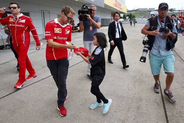 Sebastian Vettel (GER 5), Scuderia Ferrari, Grosser Preis von Japan 2017, Vorbereitungen, Motorsport, Formel 1, 24.08.2017, Suzuka Copyright: xAndre Eibner-Pressefotox EP_JAE