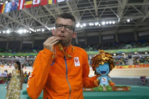 RIO DE JANEIRO 09 09 2016 Paralympic Summer Games 2016 Rally Racing Men Individual Rally C1 Final Round The Bronze Arnoud Nijhuis Wins Bronze PS 2016 Rally Racing 09 09 2016
